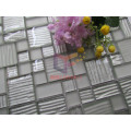 Silver Color Wave Pattern Glass Mosaic (CFC632)